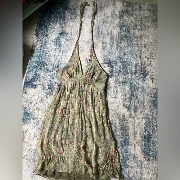 jonathan martin Dresses & Skirts - 100% Silk Jonathan Martin Paisley Halter Dress